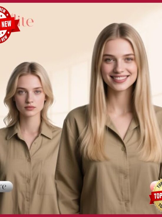 18 Inch Real Human Hair Clip-In Extensions 3 Piece Set main image 4